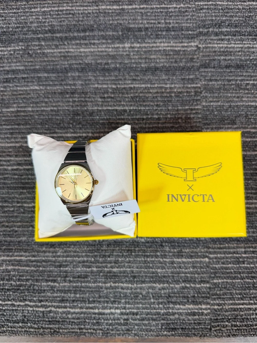 Invicta Celestial Lady 28mm Gold Dial/Silver Bracelet 69045 New